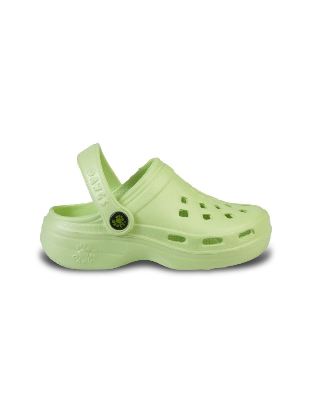 Dawgs Kids Lime Green Comfort Clog